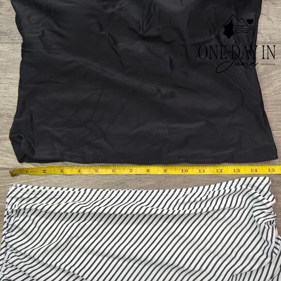 Eomenie High Waist Crop Bikini Swimsuit Size XL - Picture 5 of 7